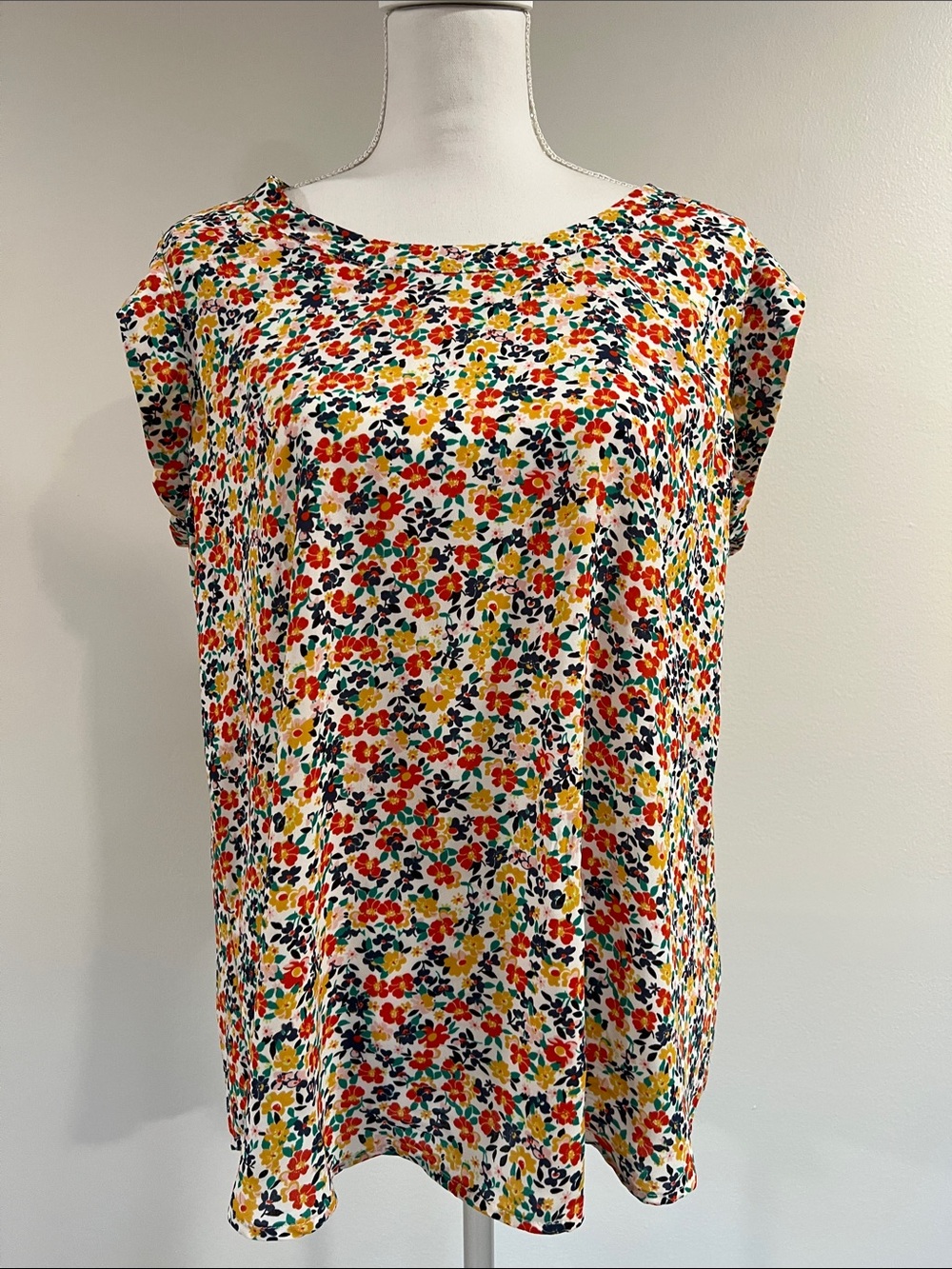 Pleione Floral Blouse Size Large